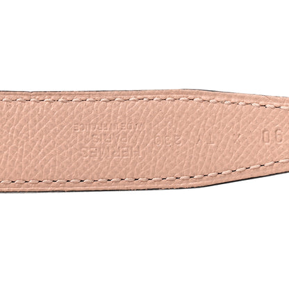 Hermes Epsom Swift 24mm Mini Constance H Belt 90 36 Bleu Nuit Rose Sakura 3 of 5