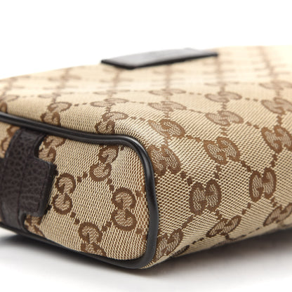 Gucci Monogram Belt Bag Dark Brown 8 of 9