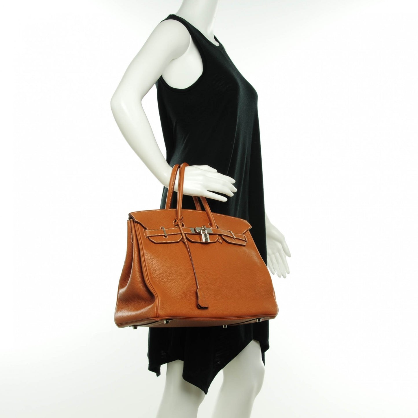 Taurillon Clemence Birkin 35 Gold