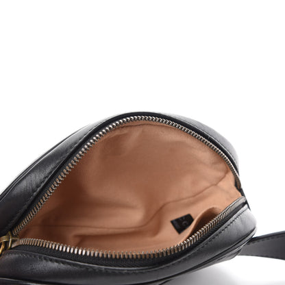 Gucci Calfskin Matelasse GG Marmont Belt Bag 95 38 Black 5 of 12