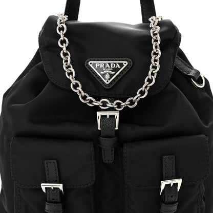 Prada Nylon Vela Mini Crossbody Backpack Black 9 of 11
