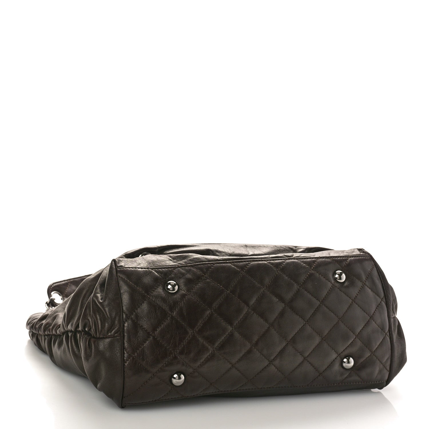 Chanel Calfskin East West Modern Chain Tote Dark Brown 4 of 9