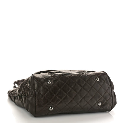 Chanel Calfskin East West Modern Chain Tote Dark Brown 4 of 9
