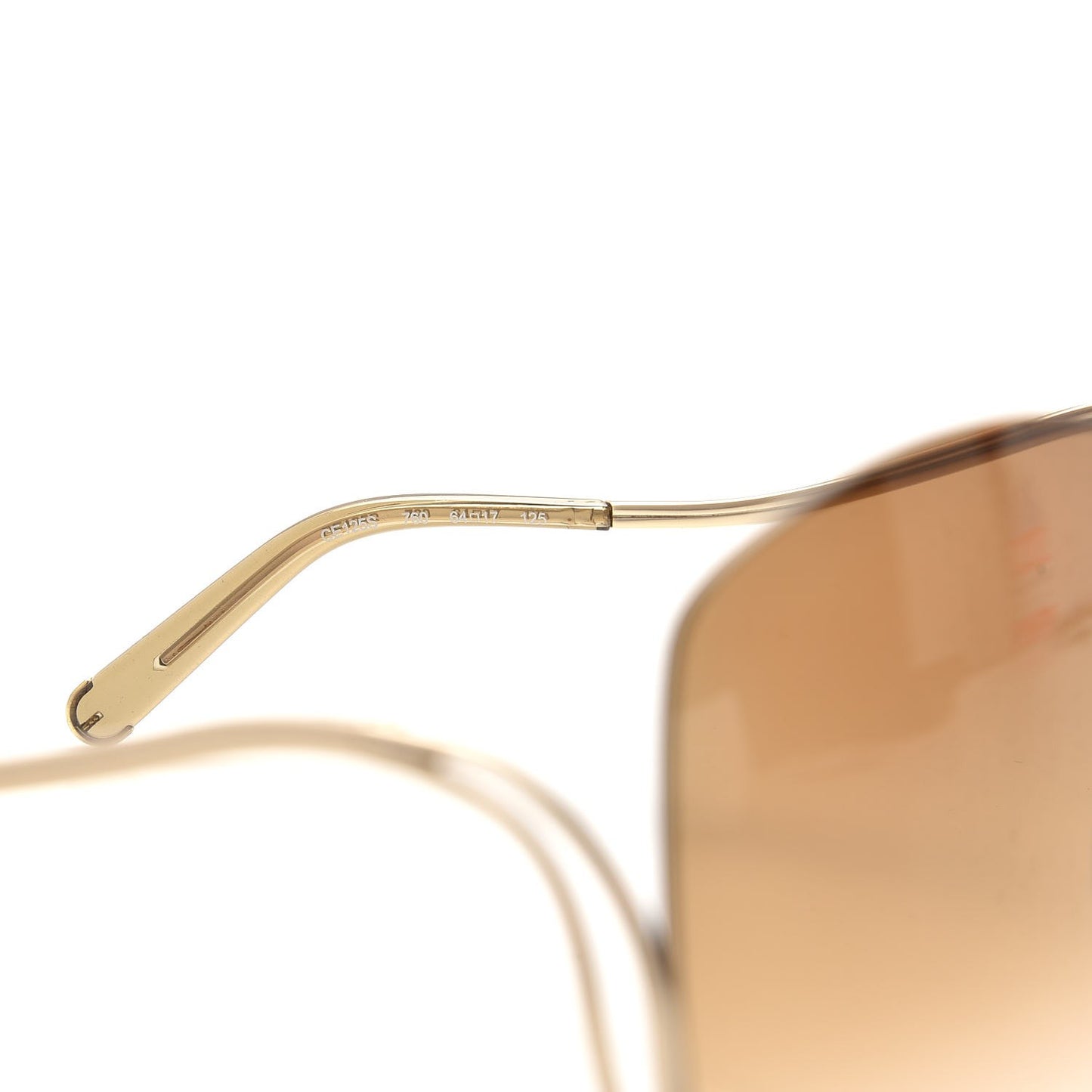 Oversized Round Milla Sunglasses CE125S Gold Havana