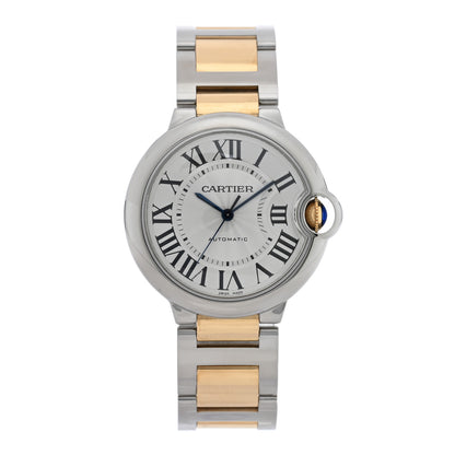 Cartier Stainless Steel 18K Yellow Gold 36mm Ballon Bleu De Cartier Automatic Watch 1 of 5