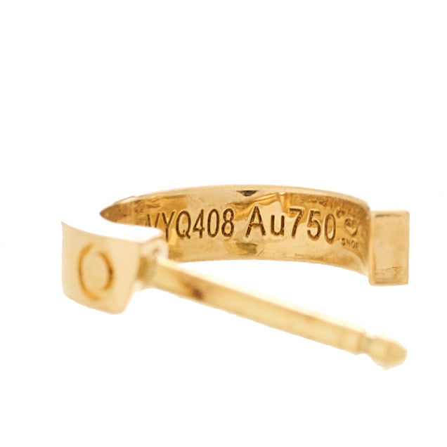 Cartier 18K Yellow Gold Small LOVE Hoop Earrings 3 of 6
