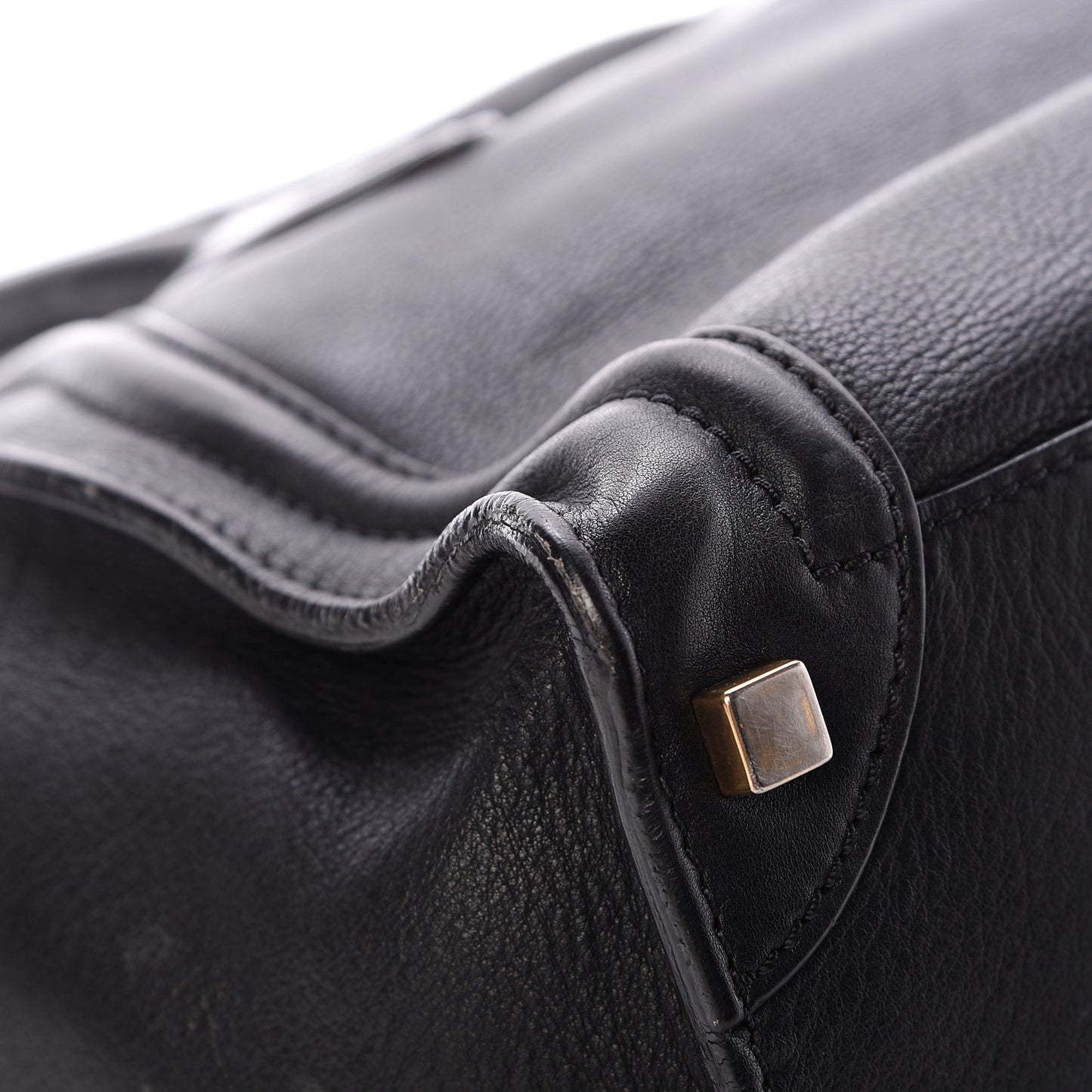 Calfskin Micro Luggage Black