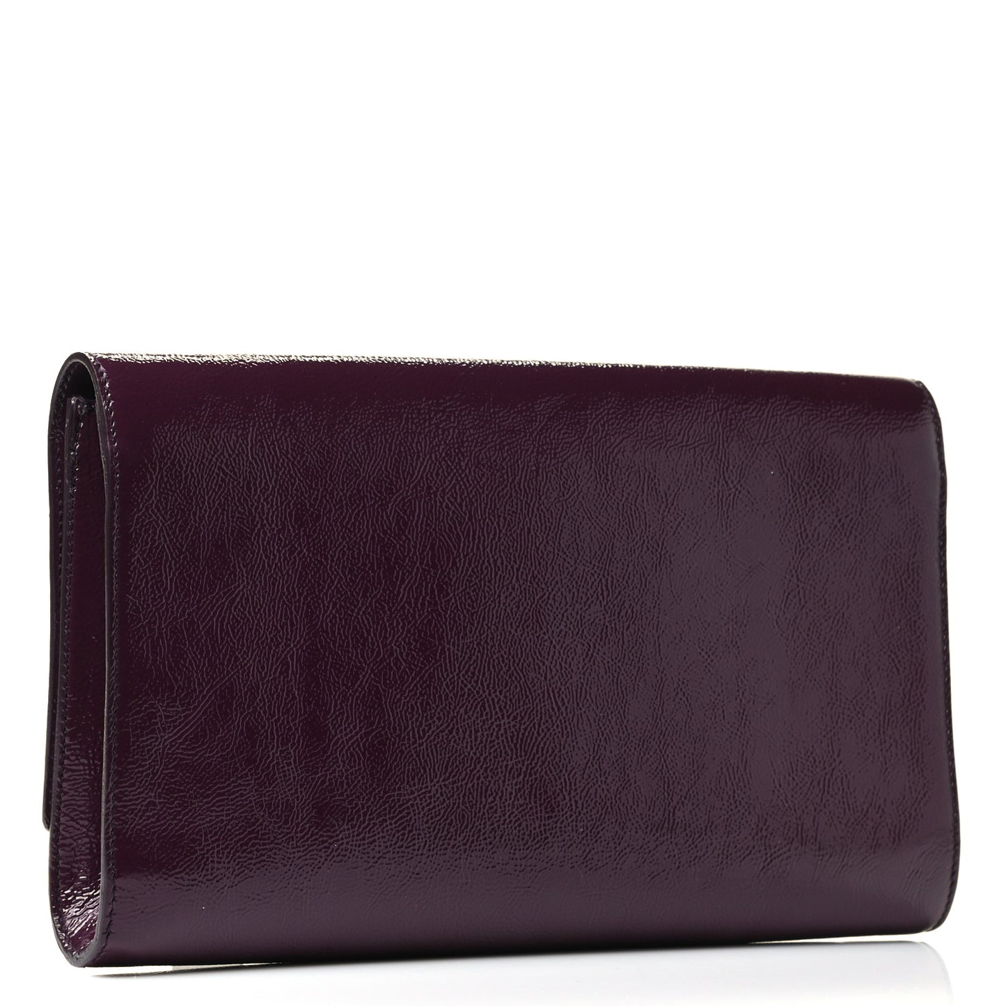 Textured Patent Monogram Large Belle De Jour Clutch Purple