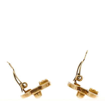 Chanel Metal CC Turnlock Clip On Earrings Gold 3 of 5