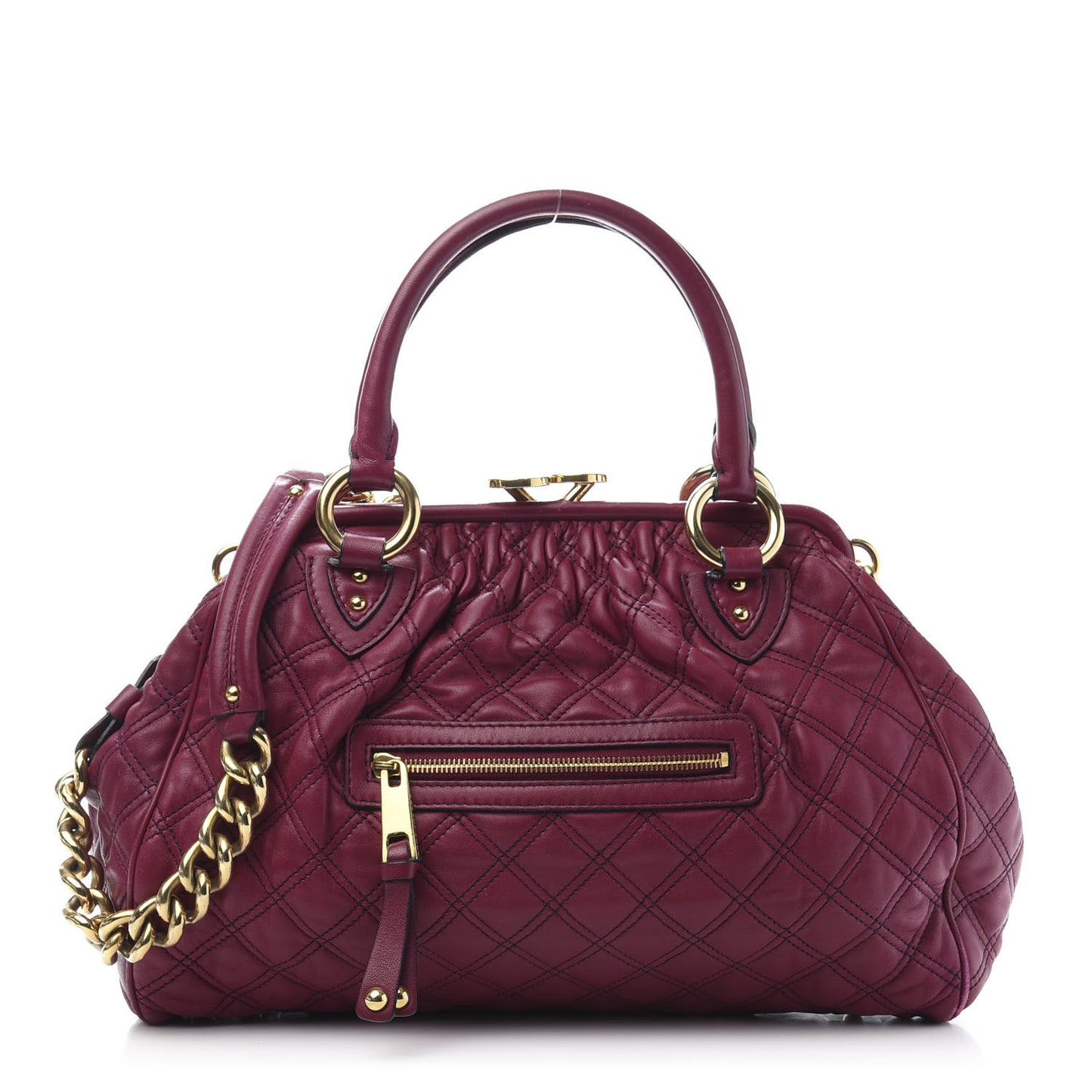 Lambskin Quilted Stam Violet