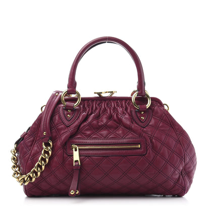 Marc Jacobs Lambskin Quilted Stam Violet 1 of 20