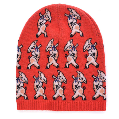 Gucci Wool Tricot Happy G Hat M Flame Pink 1 of 6