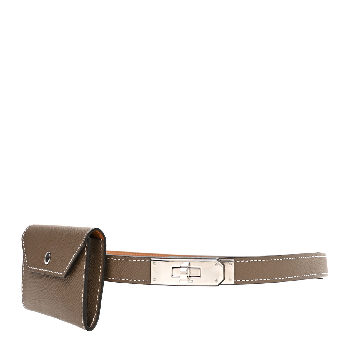 Hermes Epsom Kelly Pocket Belt Etoupe 1 of 6