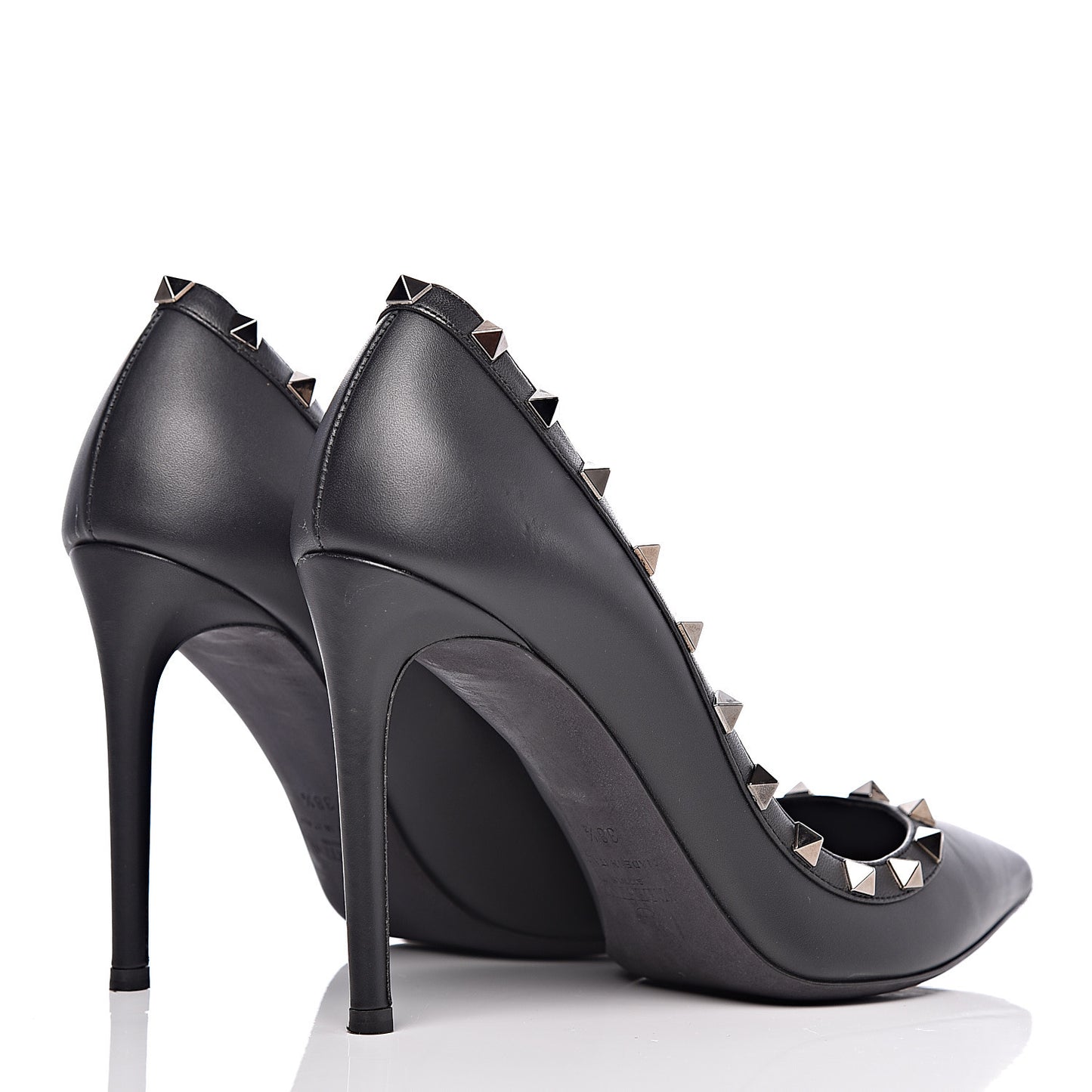 Nappa Rockstud 100mm Pumps 38.5 Black