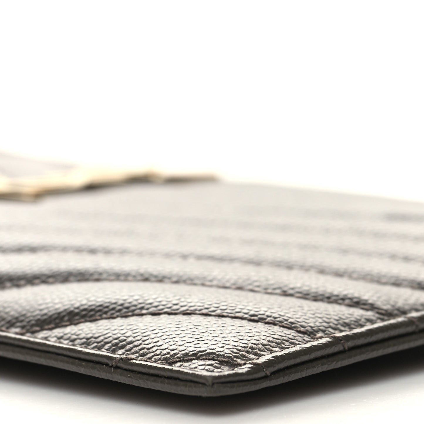 Grain De Poudre Chevron Monogram Large Bill Pouch Fog