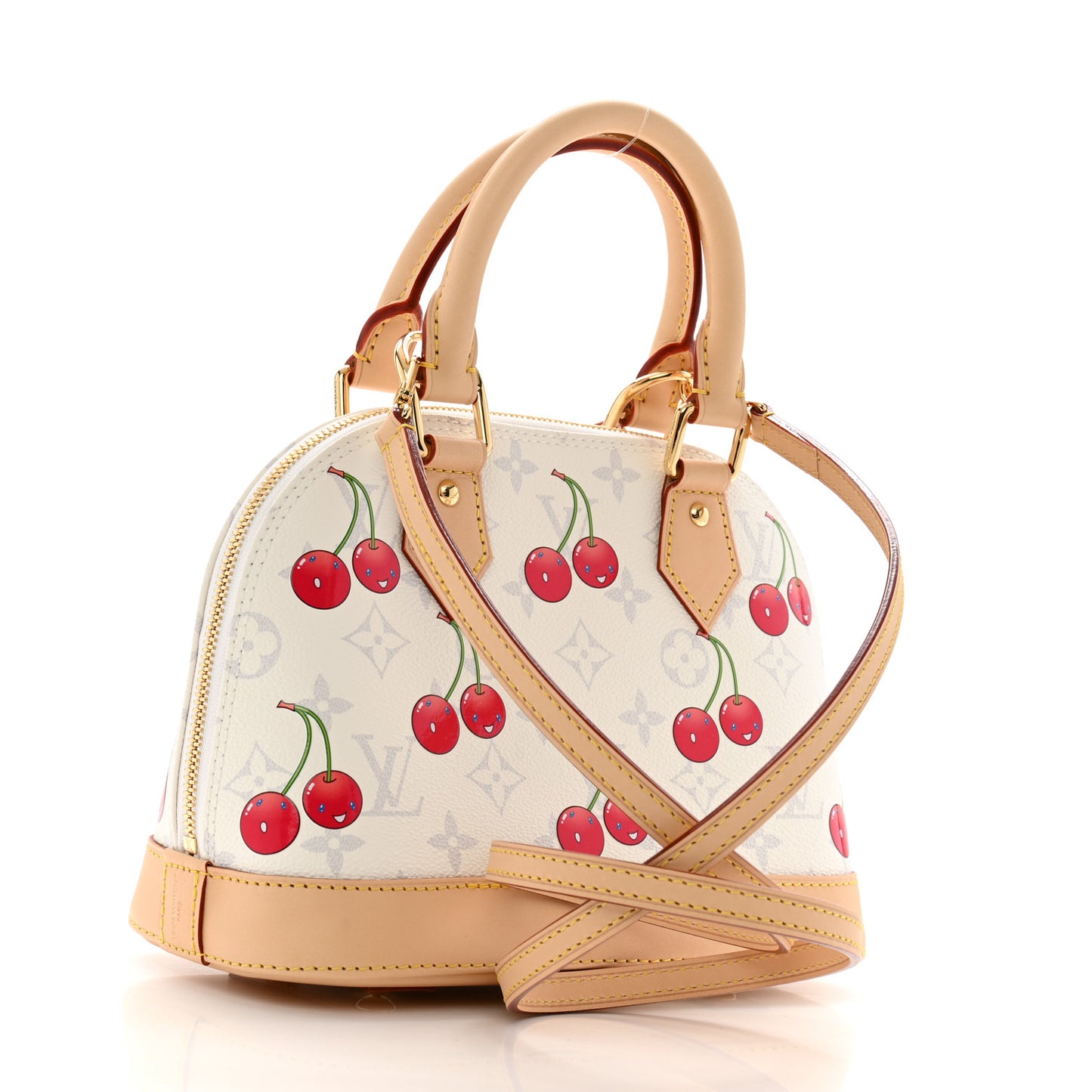 LV X TM Monogram Cerises Alma BB White