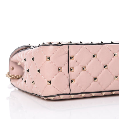 Valentino Garavani Nappa Medium Rockstud Spike Shoulder Bag Water Rose 5 of 9