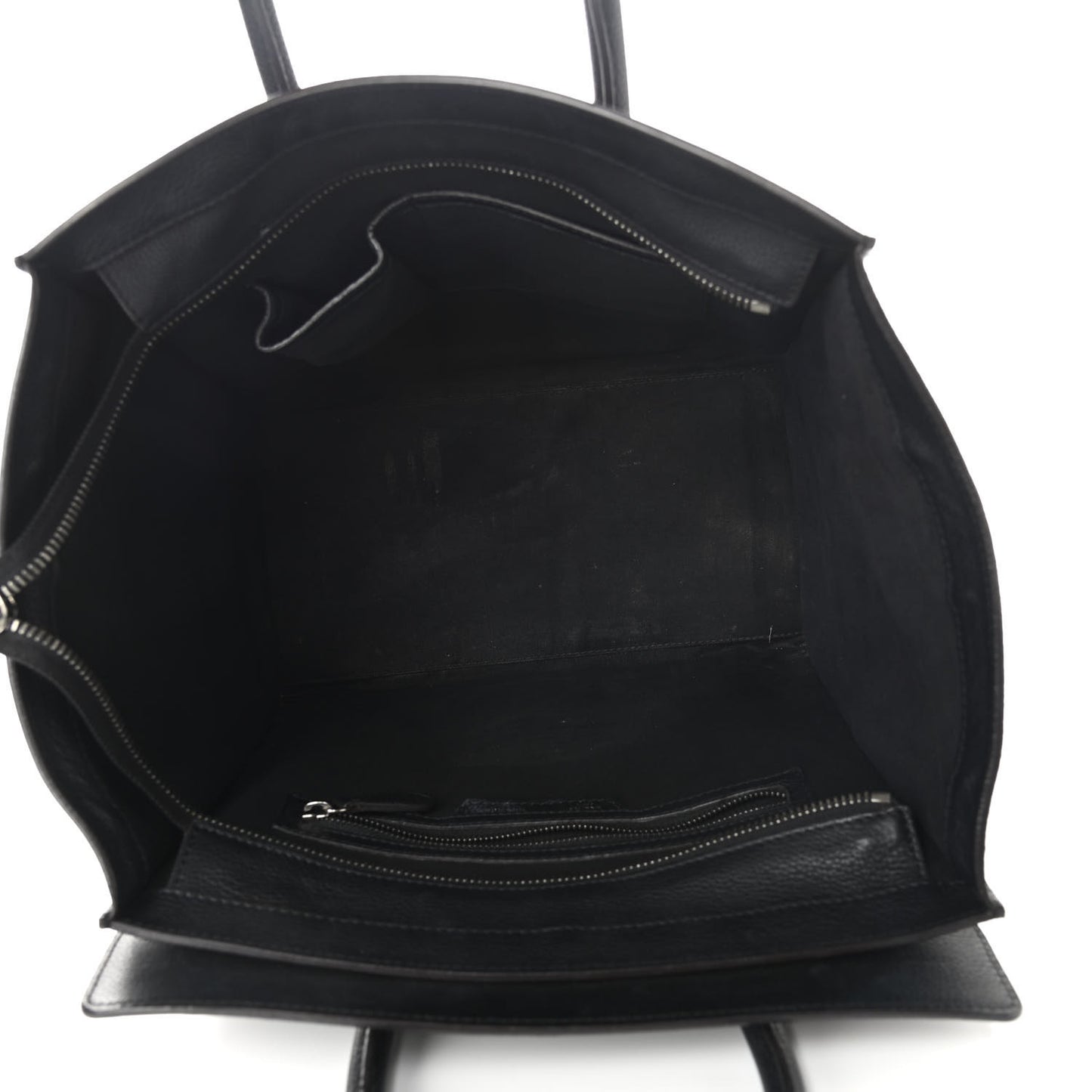 Drummed Calfskin Mini Luggage Black