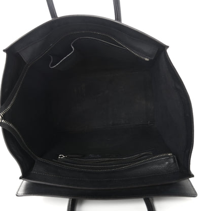 Celine Drummed Calfskin Mini Luggage Black 5 of 14
