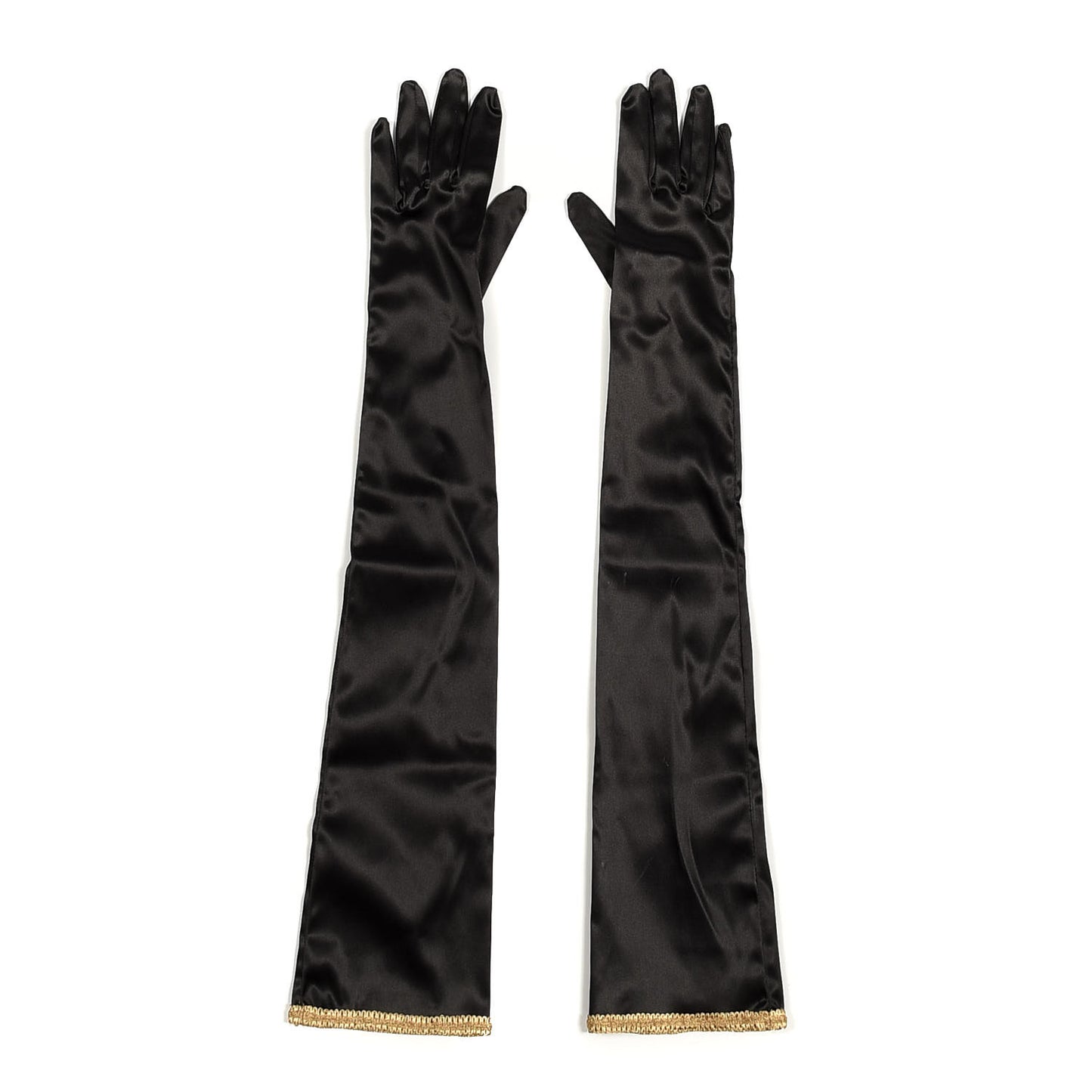 Satin Stretch Anika Gloves M Black