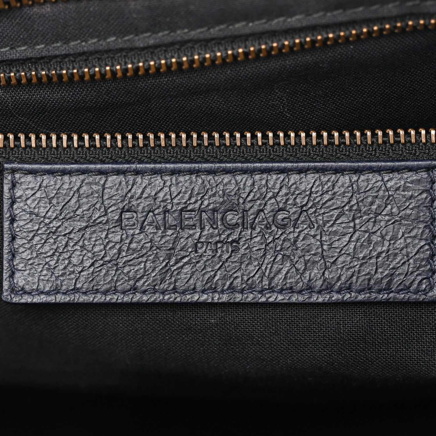 Balenciaga Cuir Arena Striped Classic Hardware City Bleu Nuit Rouge 6 of 12
