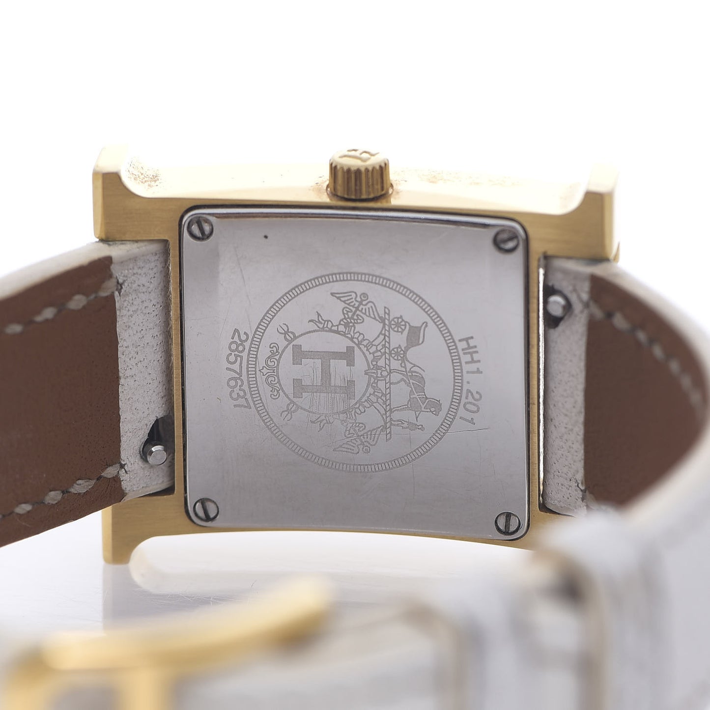 Stainless Steel Epsom 21mm Heure H Hour Quartz Watch Blanc