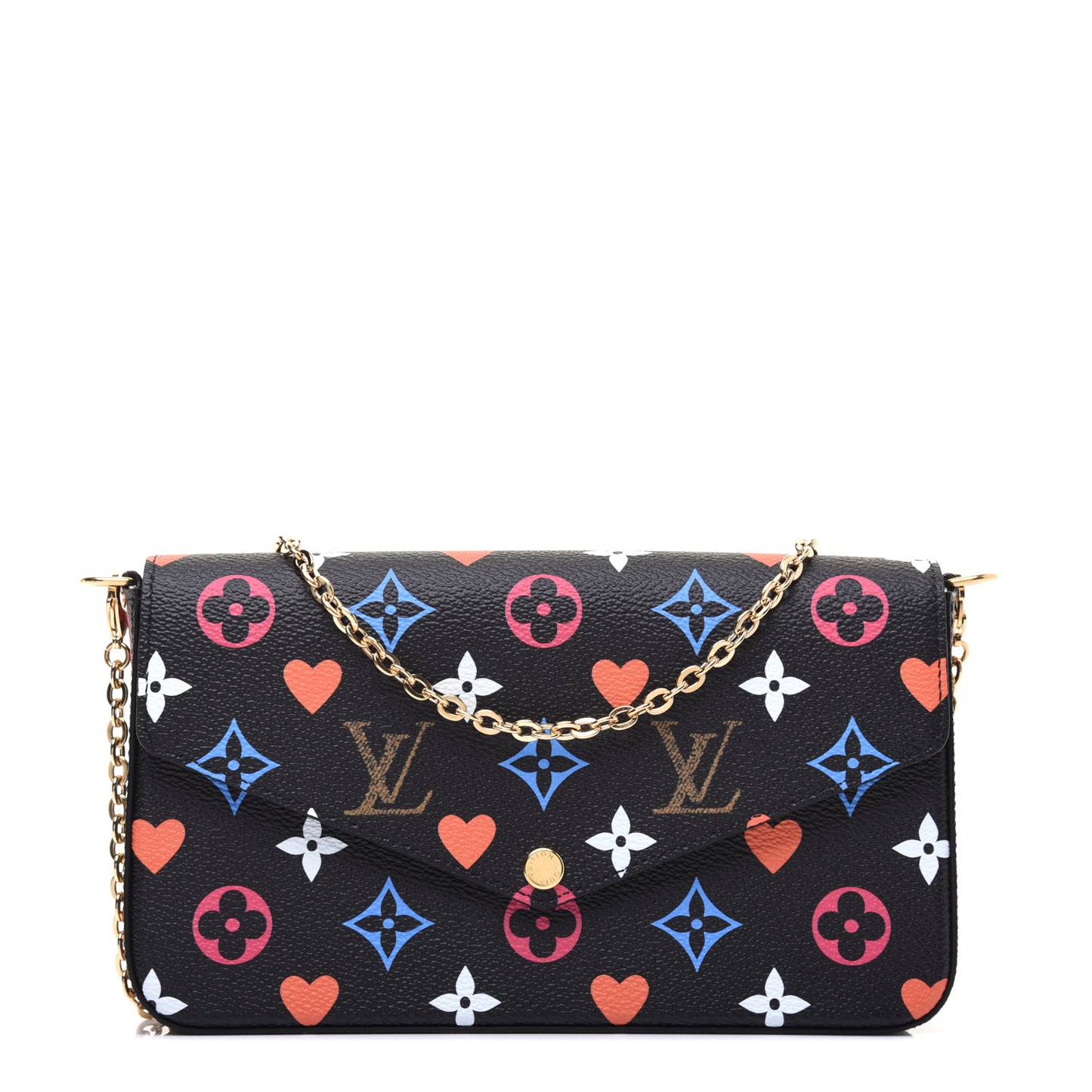 Game On Felicie Chain Wallet Black