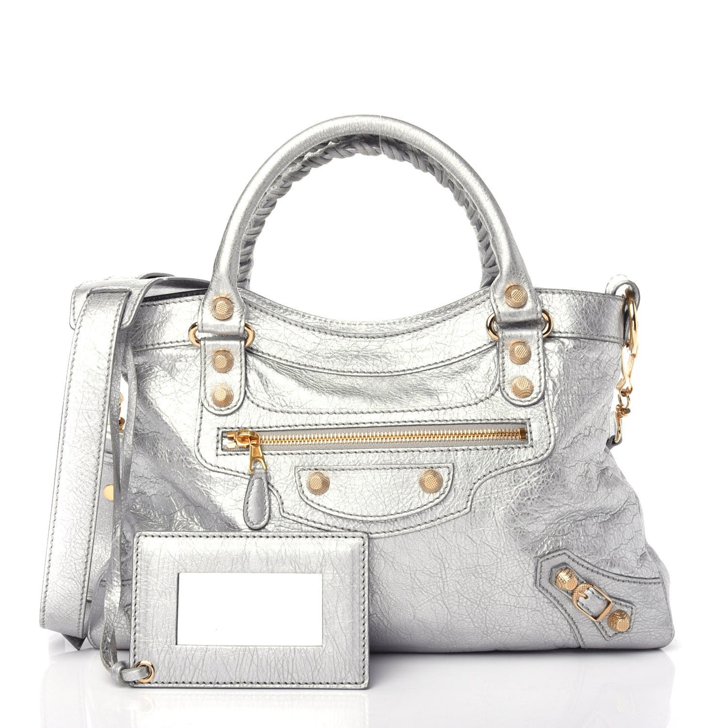 Metallic Agneau Giant 12 Gold Hardware Town Gris Aluminum