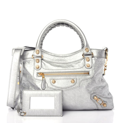 Balenciaga Metallic Agneau Giant 12 Gold Hardware Town Gris Aluminum 3 of 11