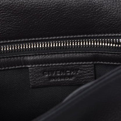 Givenchy Pebbled Calfskin Medium Pandora Pure Flap Bag Black 6 of 7