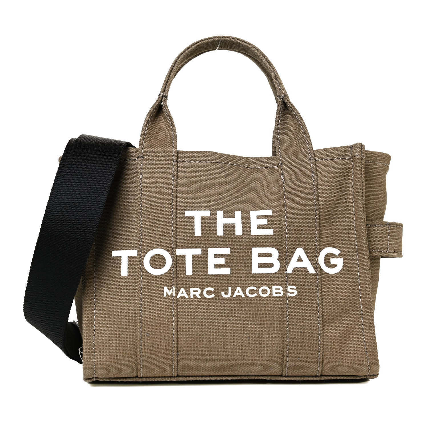 Marc Jacobs Cotton Canvas Mini The Traveler Tote Bag Slate Green 1 of 9