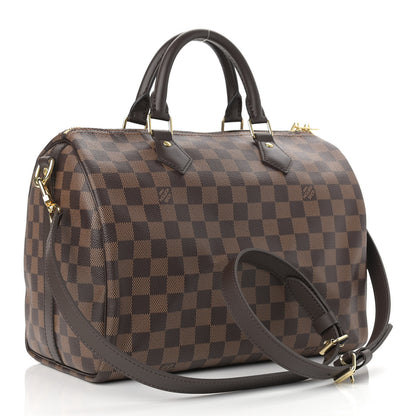 Louis Vuitton Damier Ebene Speedy Bandouliere 30 3 of 9