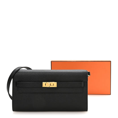 Hermes Epsom Kelly Wallet To Go Black 11 of 11