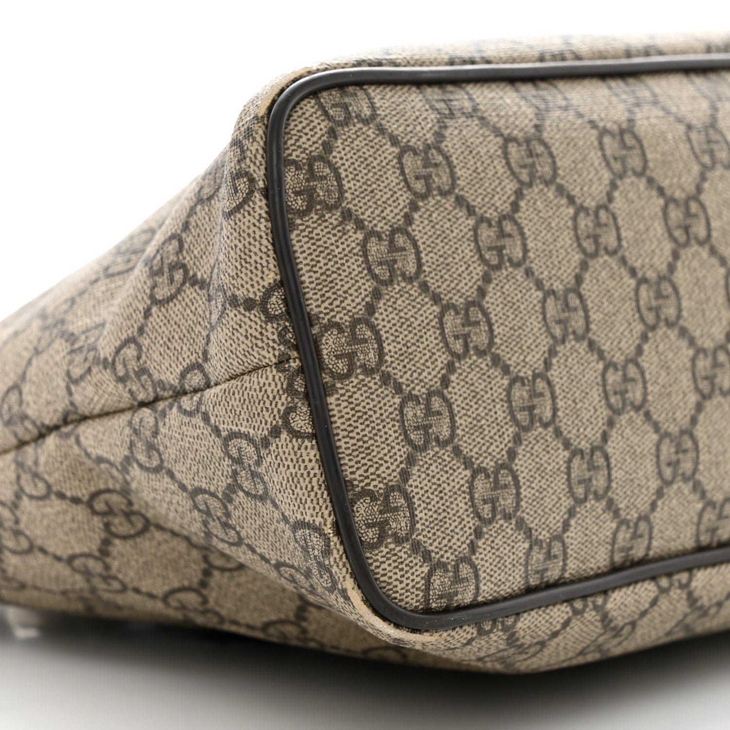 Gucci GG Supreme Monogram Small Zippered Tote Dark Brown 9 of 12