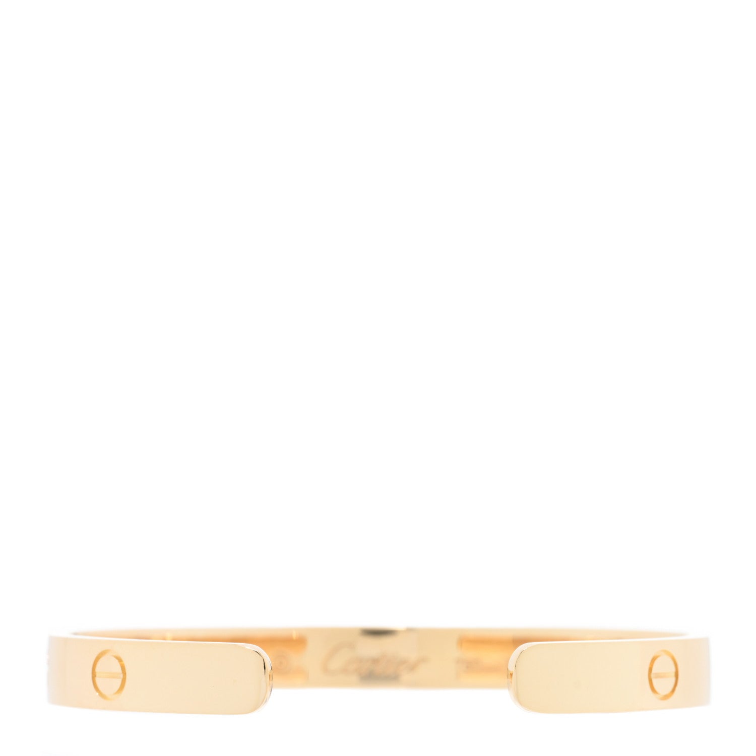 Cartier 18K Yellow Gold LOVE Cuff Bracelet 17 2 of 3