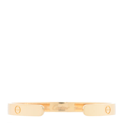Cartier 18K Yellow Gold LOVE Cuff Bracelet 17 2 of 3