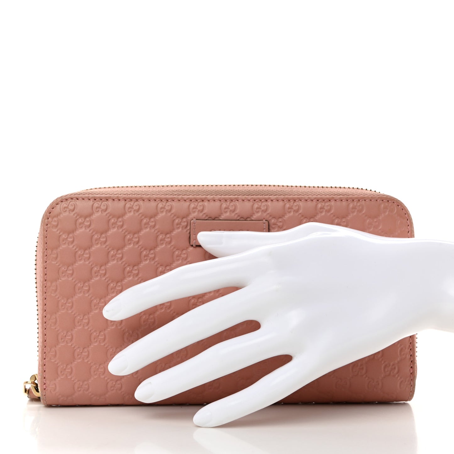 Microguccissima Zip Around Wallet Soft Pink