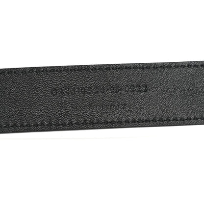 Saint Laurent Lambskin Buckle Belt 95 38 Black 6 of 7
