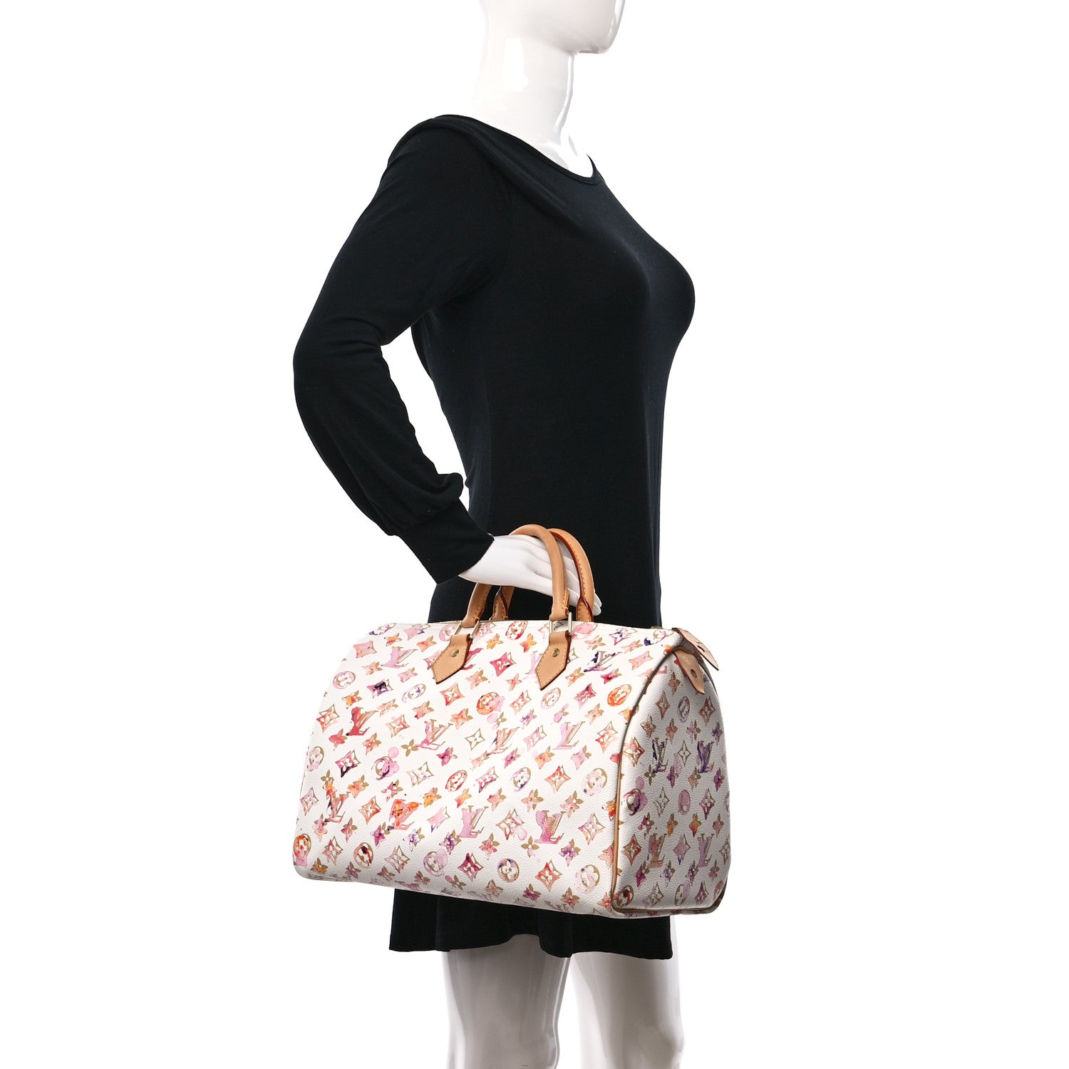 Louis Vuitton Watercolor Aquarelle Speedy 35 White 2 of 12
