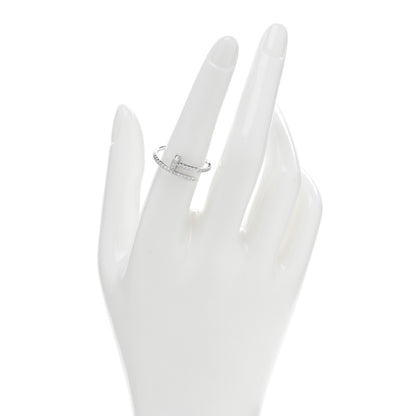Cartier 18K White Gold Diamond Juste Un Clou Paved Ring 55 7.25 2 of 5