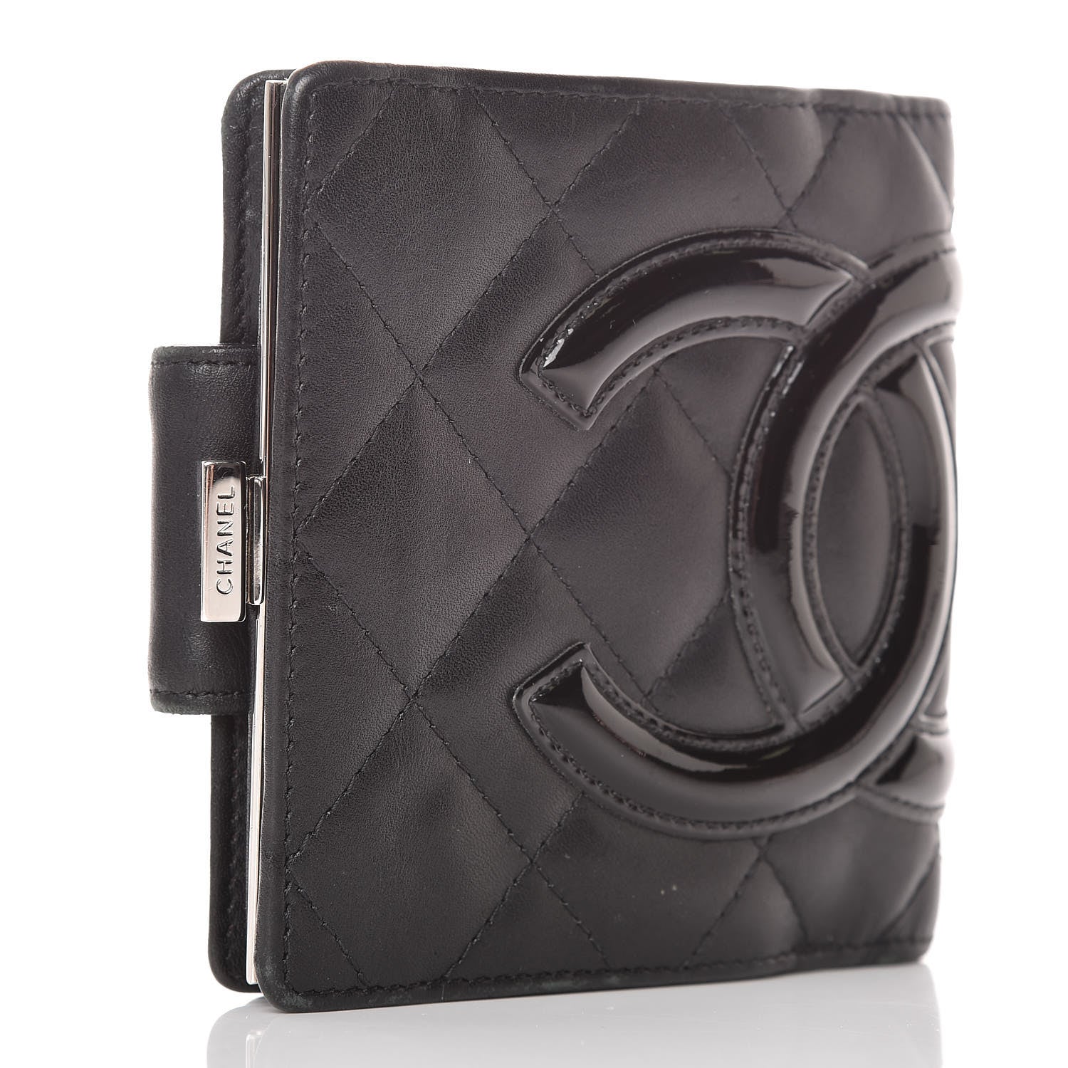 Chanel Calfskin Quilted Cambon Bi-Fold Wallet Black 3 of 19