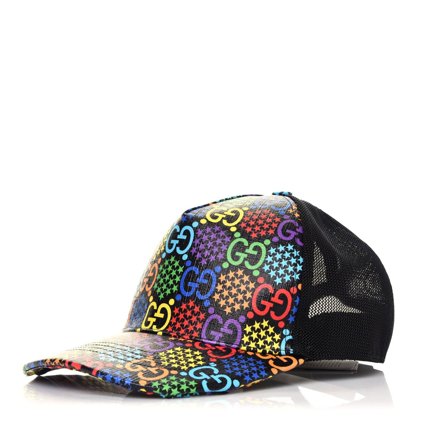 GG Supreme Monogram Psychedelic Baseball Hat Black
