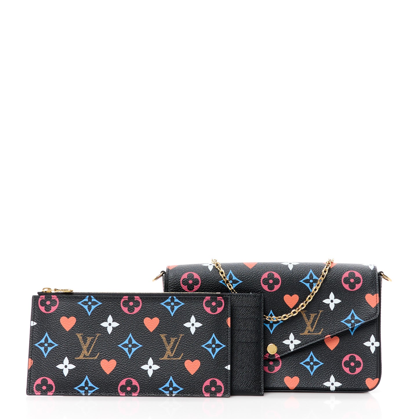 Game On Felicie Chain Wallet Black