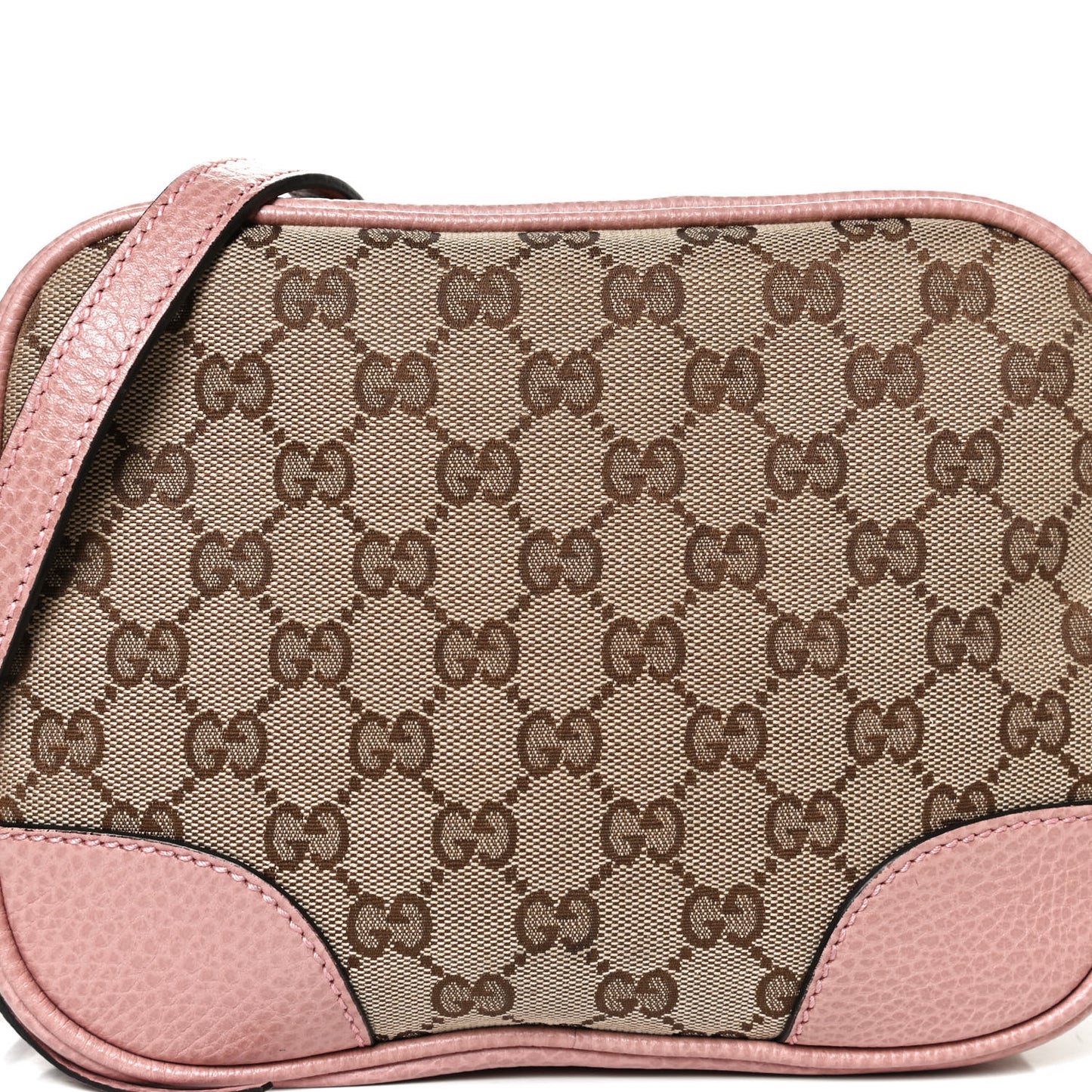 Monogram Mini Bree Messenger Bag Beige Soft Pink