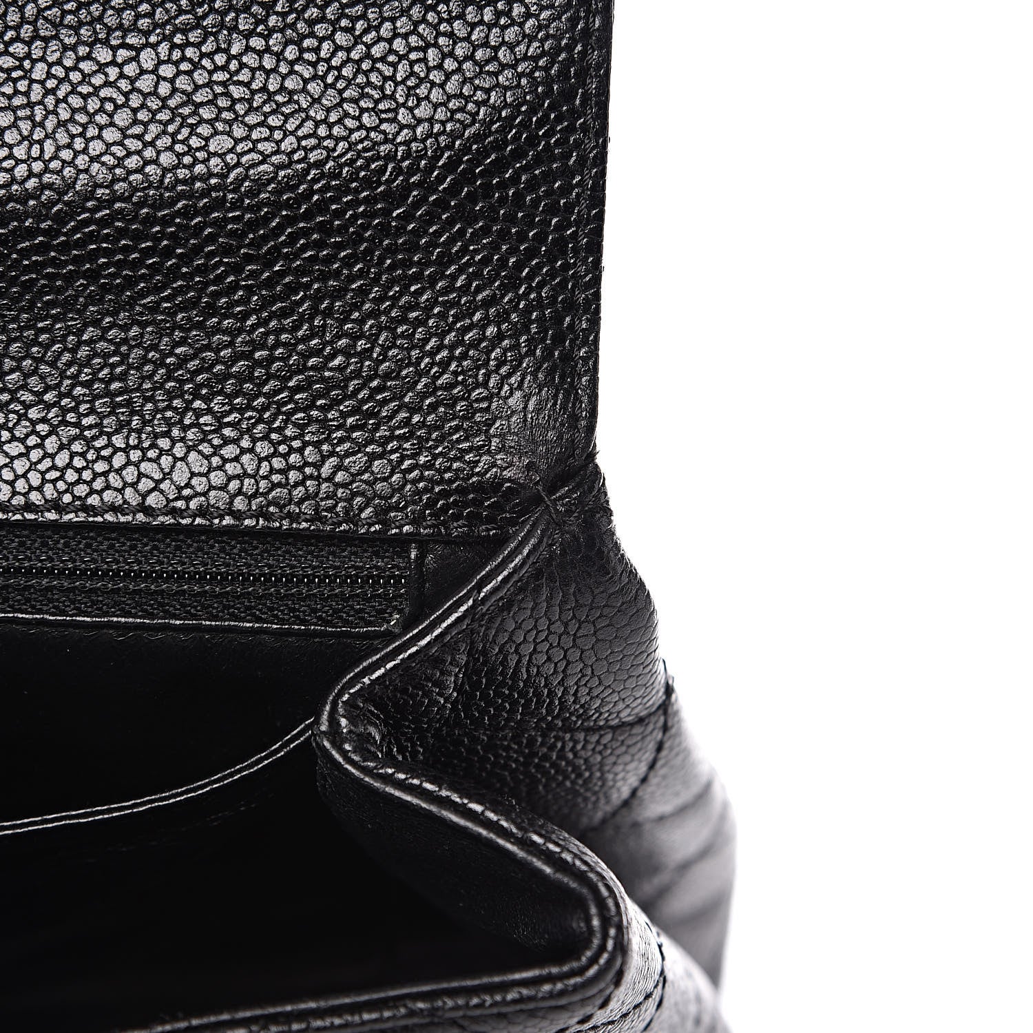 Chanel Caviar Quilted Jumbo Kelly Flap Black 12 of 13