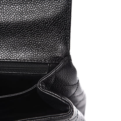 Chanel Caviar Quilted Jumbo Kelly Flap Black 12 of 13