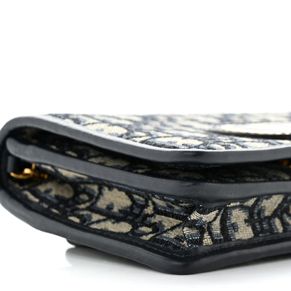 Christian Dior Oblique 30 Montaigne 2-In-1 Pouch Blue 9 of 11