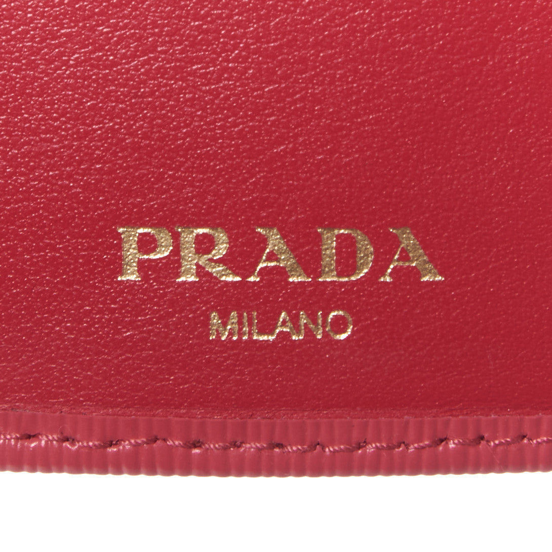 Prada Vitello Move Metal 6 Key Holder Peonia 8 of 9