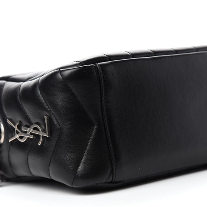 Saint Laurent Calfskin Y Quilted Monogram Small Loulou Bowling Bag Black 6 of 10
