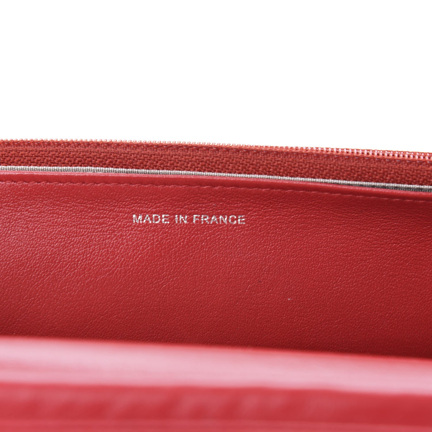 Chanel Caviar Timeless CC Wallet On Chain WOC Red 11 of 14
